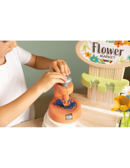 S7600350407,Florarie pentru copii Smoby Flower Market cu accesorii