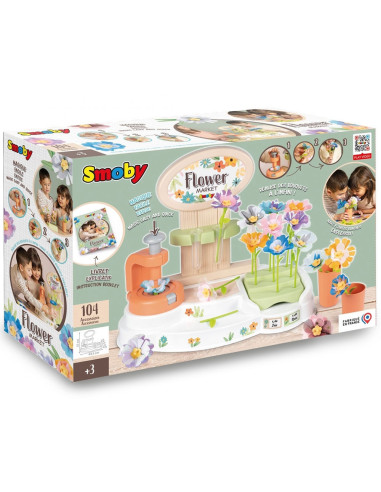 S7600350407,Florarie pentru copii Smoby Flower Market cu accesorii