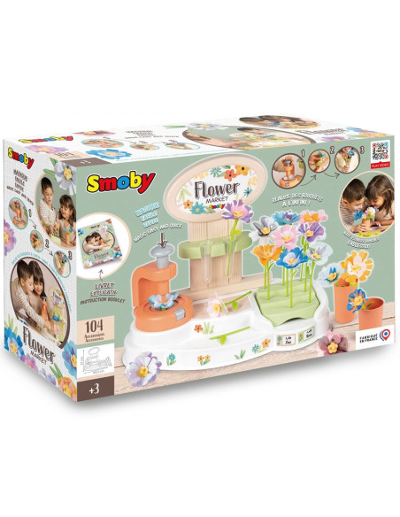 S7600350407,Florarie pentru copii Smoby Flower Market cu accesorii
