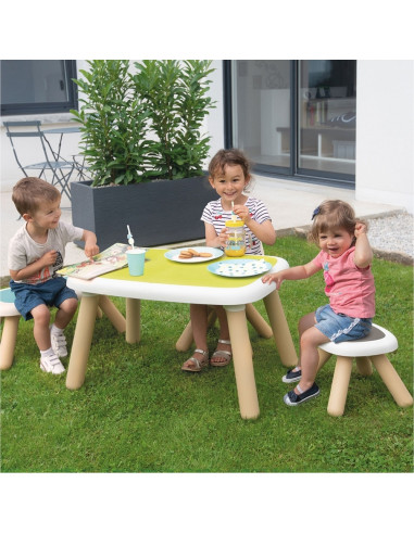 S7600880111,Scaunel cu spatar pentru copii Smoby verde