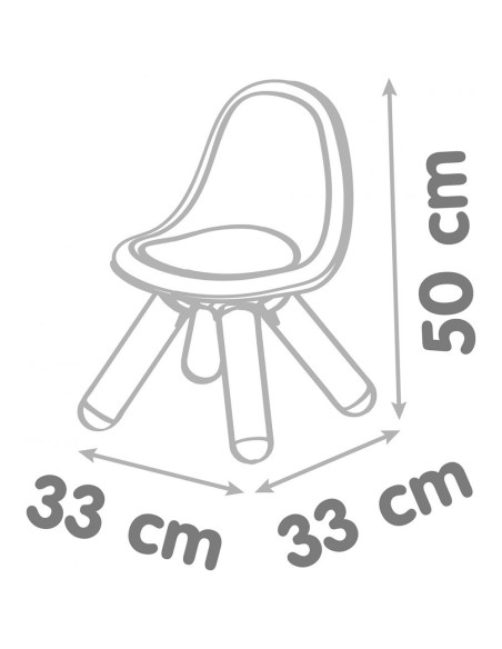S7600880112,Scaunel cu spatar pentru copii Smoby albastru