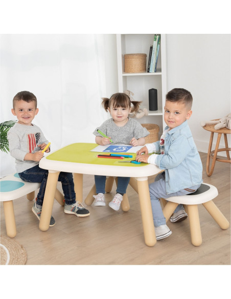 S7600880112,Scaunel cu spatar pentru copii Smoby albastru