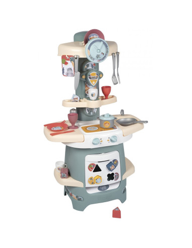 S7600140305,Bucatarie Smoby Cooky Kitchen albastru cu accesorii