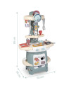S7600140305,Bucatarie Smoby Cooky Kitchen albastru cu accesorii
