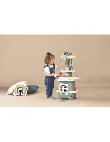 S7600140305,Bucatarie Smoby Cooky Kitchen albastru cu accesorii