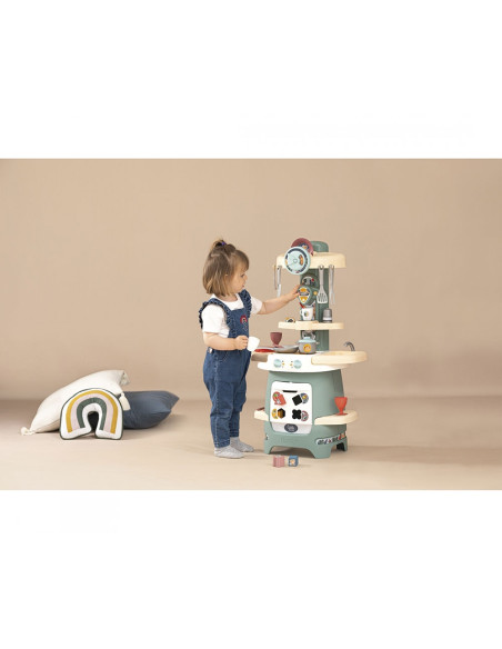 S7600140305,Bucatarie Smoby Cooky Kitchen albastru cu accesorii