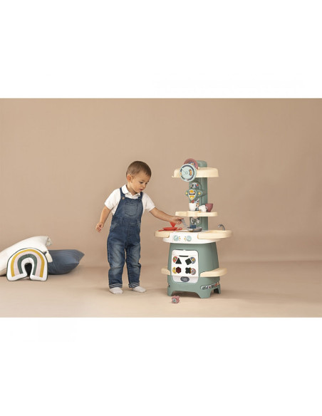 S7600140305,Bucatarie Smoby Cooky Kitchen albastru cu accesorii