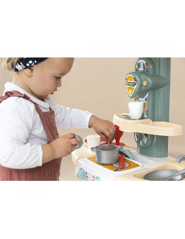 S7600140305,Bucatarie Smoby Cooky Kitchen albastru cu accesorii