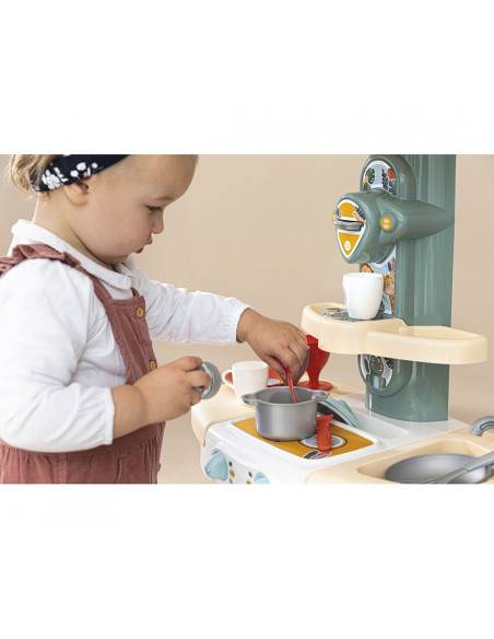 S7600140305,Bucatarie Smoby Cooky Kitchen albastru cu accesorii