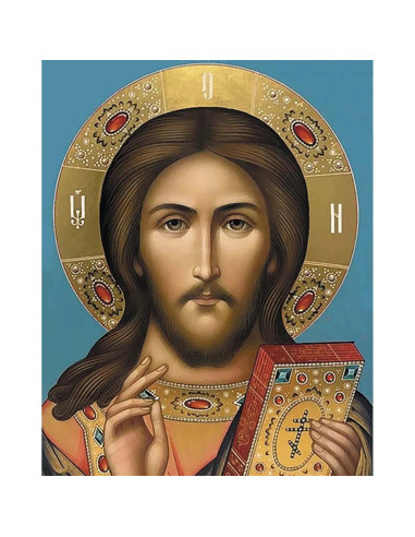 GBN313_4050,Goblen cu Diamante patrate, 40x50 cm, Iisus Hristos, GBN-313