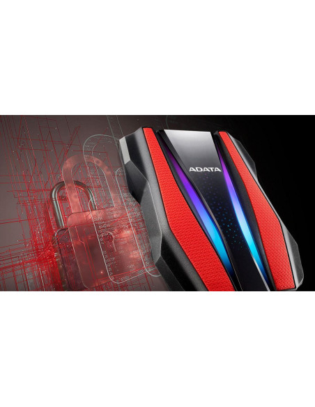 AHD770G-2TU32G1CRD,HDD Extern ADATA HD770G, 2TB, Rosu, USB 3.2