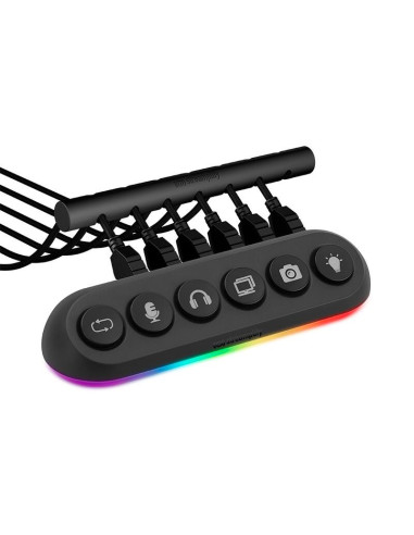 HUB-DECK-5-RGB-US-F-BK,HUB USB Streamplify Desck 5 iluminare RGB 5 port-uri