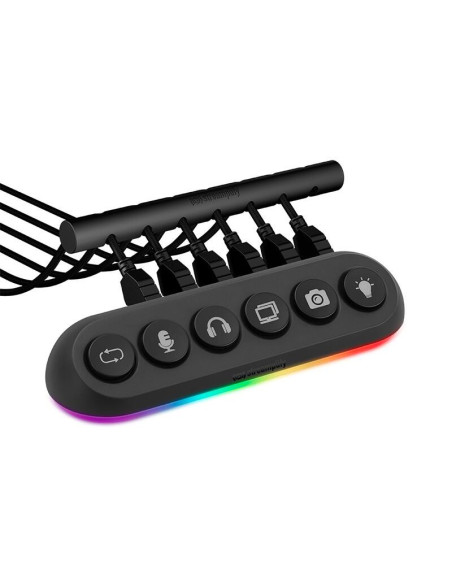 HUB-DECK-5-RGB-US-F-BK,HUB USB Streamplify Desck 5 iluminare RGB 5 port-uri