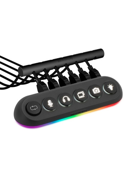 HUB-DECK-5-RGB-US-F-BK,HUB USB Streamplify Desck 5 iluminare RGB 5 port-uri