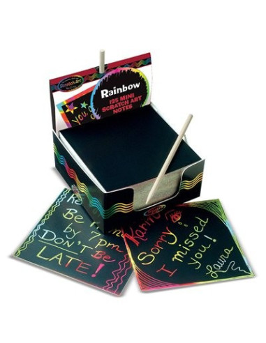 MD5945,Cub notes hartie pentru scriere prin razuire Melissa and Doug