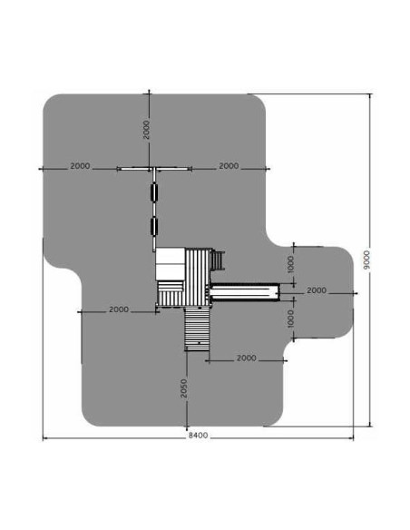 FU05130PT,Complex joaca din lemn 7in1 Fungoo Treehouse