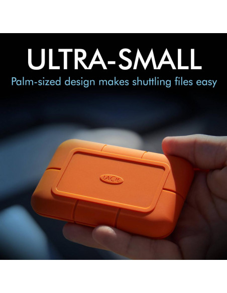 SSD Extern Lacie Rugged, 1TB, Orange, USB 3.2,STHR1000800 SSD Extern Lacie Rugged, 1TB, Orange, USB 3.2,STHR1000800