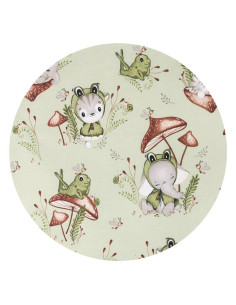 BN-6426972023436,Qmini - Perna bebelusi Ursulet, Multifunctionala, Cu doua fete, Tesatura pufoasa minky si bumbac, Materiale cer 2