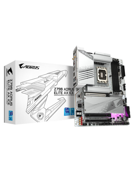 Z790 AORUS ELITE AX ICE,Placa de baza Gigabyte Z790 AORUS ELITE AX ICE 1xDP 1xHDMI "Z790 AORUS ELITE AX ICE"