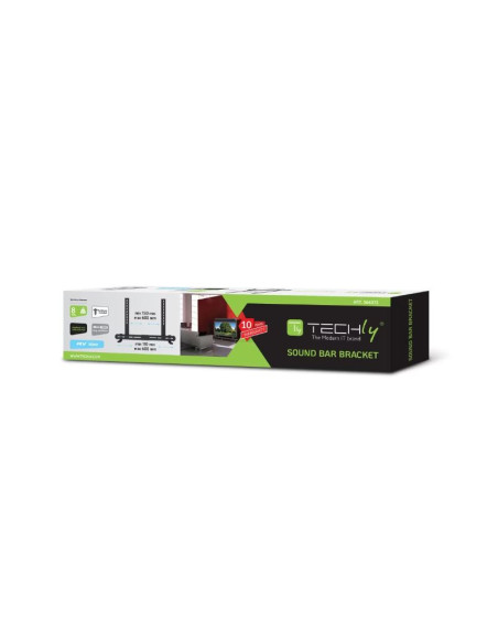 ICA-SP-SB06,Suport universal pentru soundbar, reglabil, 3 variante instalare, Negru
