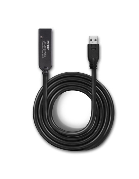 LY-43376,Lindy 43376, 10 m, USB A, USB C, USB 3.2 Gen 1 (3.1 Gen 1), 5000 Mbit/s, Negru