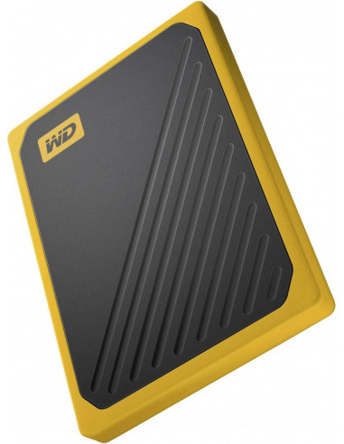 SSD Extern WD My Passport Go, 500GB, negru si portocaliu, USB