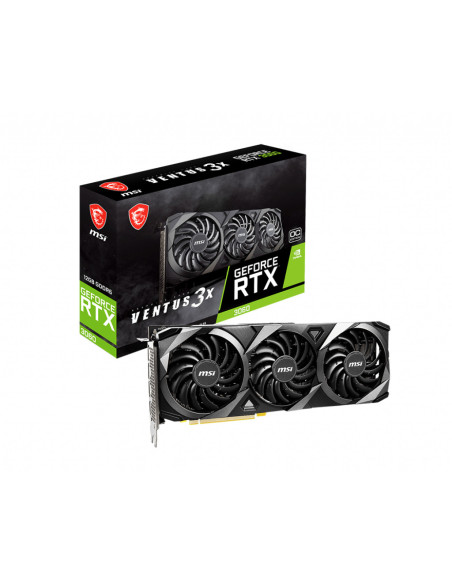GEFORCE RTX 3060 VENTUS 3X 12G OC,MSI GeForce RTX 3060 VENTUS 3X 12G OC 12GB GDDR6 PCIe 4.0 2xHDMI 2.1 3xDP 1.4 "GEFORCE RTX 306