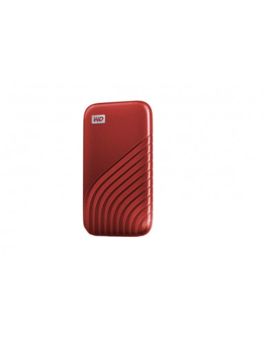 SSD extern WD My Passport, 1TB, Rosu, USB 3.2,WDBAGF0010BRD-WESN