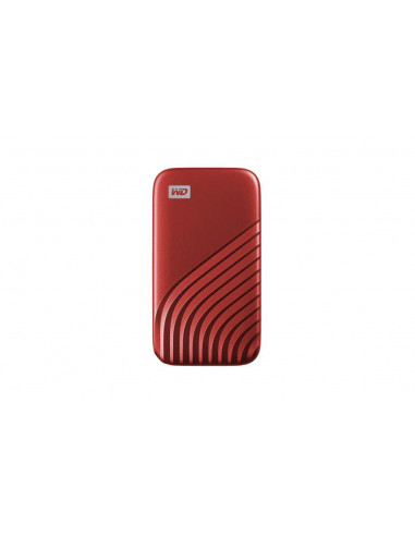 SSD extern WD My Passport, 1TB, Rosu, USB 3.2,WDBAGF0010BRD-WESN
