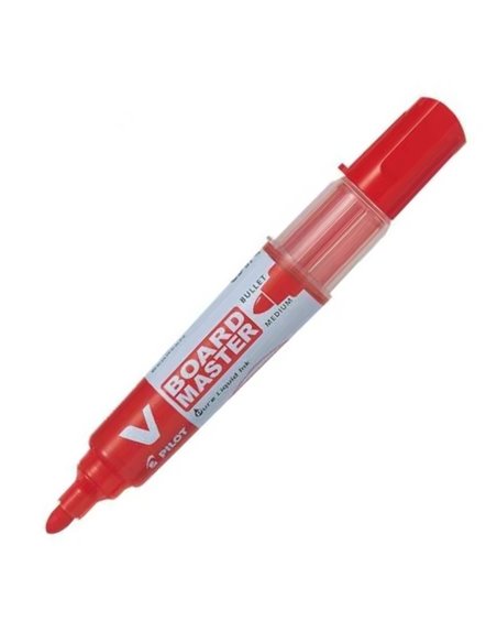 Marker Whiteboard Pilot Vboard Master, 6 mm Varf Rotund - Rosu