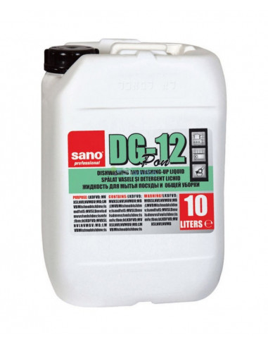 Detergent concentrat pentru vase, chiuvete, cazi, SANO DG-12