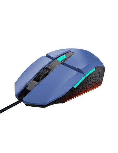 TR-25067,Mouse Trust GXT109B FELOX, Ambidextru, USB Tip-A, 6400 DPI, Albastru