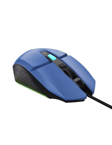 TR-25067,Mouse Trust GXT109B FELOX, Ambidextru, USB Tip-A, 6400 DPI, Albastru