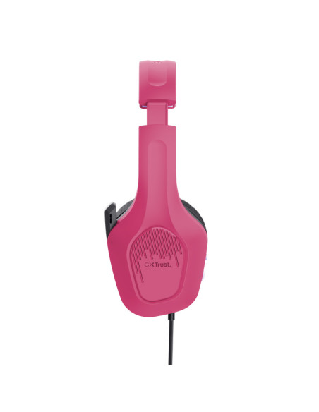 TR-25179,Kit Trust GXT790P TRIDOX 3-IN-1 - Mouse Optic, USB, Pink + Casti cu microfon, USB, Roz + Mouse Pad, Negru