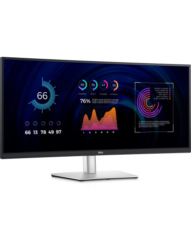 P3424WE,Monitor DELL P Series P3424WE, 86,7 cm (34.1"), 3440 x 1440 Pixel, 4K Ultra HD, LCD, 8 ms, Negru