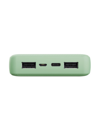 TR-25027,Baterie portabila Trust Primo Ultra-thin Eco, 20000mAh, 2x USB, 1x MicroUSB, 1x USB-C, Verde