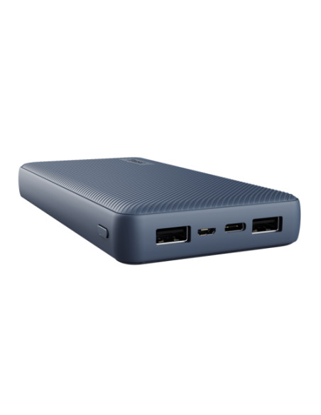 TR-25026,Baterie portabila Trust Primo Ultra-thin Eco, 20000mAh, 2x USB, 1x MicroUSB, 1x USB-C, Albastru