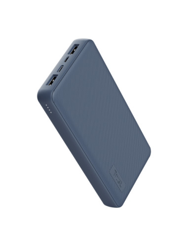 TR-25026,Baterie portabila Trust Primo Ultra-thin Eco, 20000mAh, 2x USB, 1x MicroUSB, 1x USB-C, Albastru