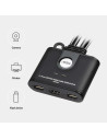 CS22HF,KVM switch ATEN CS22HF, 1920 x 1200 Pixel, Full HD, 1,5 W, Negru
