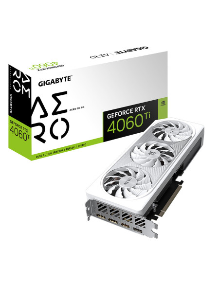 GV-N406TAERO OC-8GD,Placa video Gigabyte VGA PCIE16 RTX4060TI 8GB GDDR6/GV-N406TAERO OC-8GD "GV-N406TAERO OC-8GD"