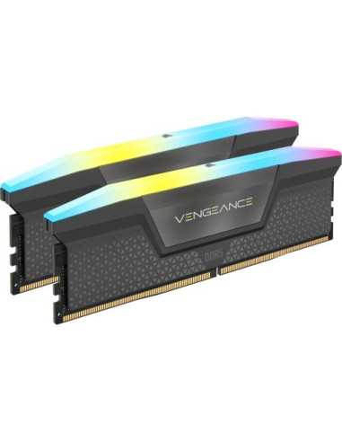 CMH32GX5M2D6000Z36K,Kit Memorie Corsair Vengeance RGB Grey AMD EXPO 32GB, DDR5-6000MHz, CL36, Dual Channel