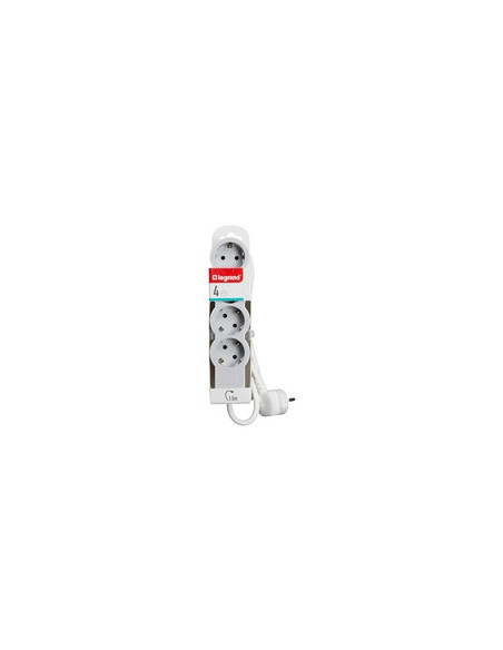 LN694552,Prelungitor Legrand MOESSCH 4X2P+E STD1 1.5M W/G "LN694552"
