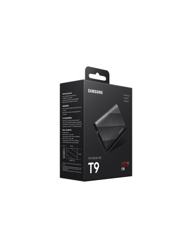 MU-PG1T0B/EU,SSD. Externe Samsung Portable SSD T9 1TB "MU-PG1T0B/EU"