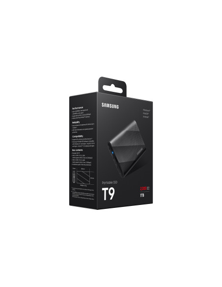 MU-PG1T0B/EU,SSD. Externe Samsung Portable SSD T9 1TB "MU-PG1T0B/EU"