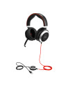 7899-823-109,Casti cu microfon Jabra Evolve 80 MS, USB-A/3.5mm jack, Black-Red