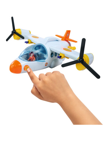 S109252615038,Avion Simba Fireman Sam Swift Rescue 42 cm cu figurine si accesorii