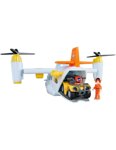 S109252615038,Avion Simba Fireman Sam Swift Rescue 42 cm cu figurine si accesorii