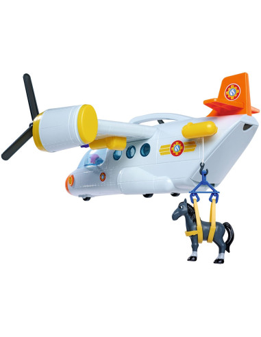 S109252615038,Avion Simba Fireman Sam Swift Rescue 42 cm cu figurine si accesorii