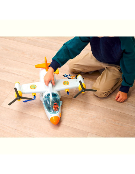 S109252615038,Avion Simba Fireman Sam Swift Rescue 42 cm cu figurine si accesorii
