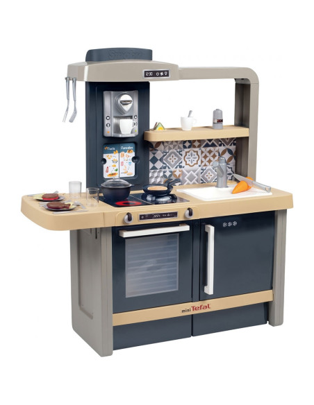 S7600312308,Bucatarie Smoby Tefal Evolutive albastru cu accesorii